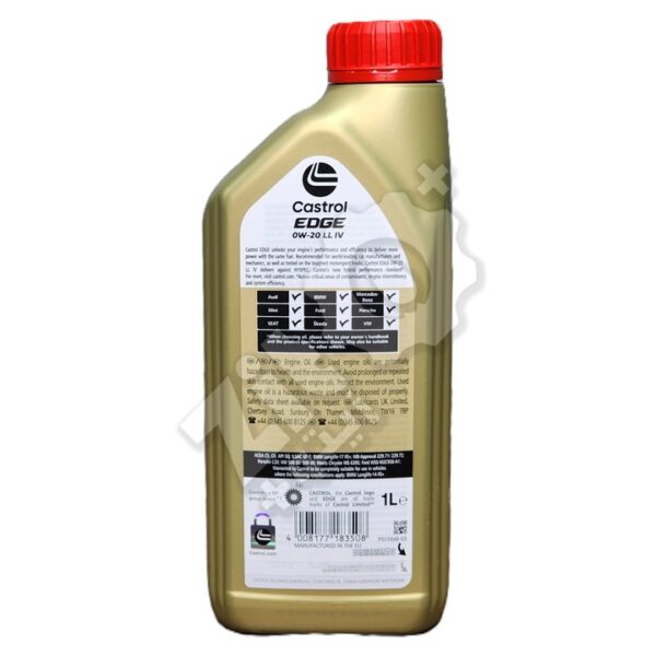CASTROL EDGE 0W-20 LL IV 1L